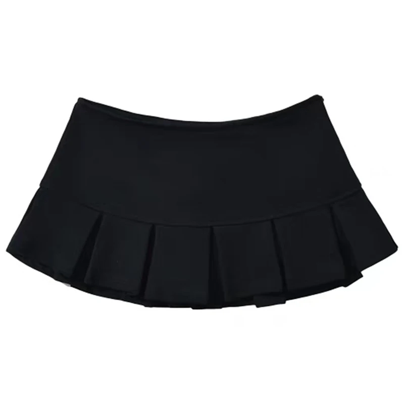 Sexy High Waist Pleated Skirts - Badminton Korea ulasan dan harga