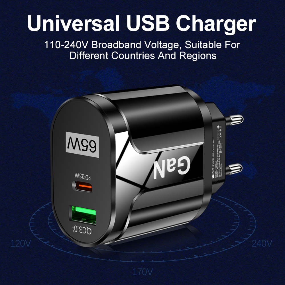 65W GaN USB C Charger Quick Ch - Badminton Korea ulasan dan harga